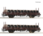 Roco 6600120 - H0 - 2-tlg. Set Schwenkrungenwagen, ÖBB, Ep. IV